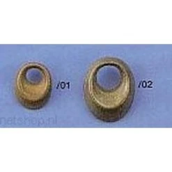 AERONAUT Ankerkluis 22x17mm Metaal Bruin [AE5794-02]
