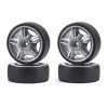 CARSON Driftband + Velg (4) Zilver [CAR900026] -KYOSHO Winkel car900026