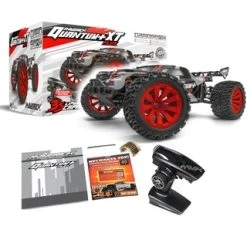 Maverick Quantum + XT 1/10 4WD Stadium Truck Rood BLS [MAV150301]