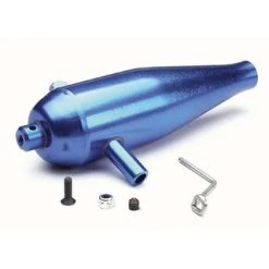 Traxxas Tuned Pipe, High Performance (aluminum) (blue-anodized)/ Pip [TRX4942]