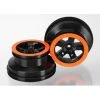 Traxxas Wheels, SCT Black, Orange Beadlock Style, Dual Profile (2.2 [TRX5868X] -KYOSHO Winkel trx5868x