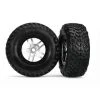 Traxxas Tires & Wheels, Glued On SCT Satin Chrome Wheels TSM S1 Comp, TRX5975X [TRX5975X] -KYOSHO Winkel trx5975x