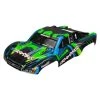 Traxxas Body, Slash 4X4, Green And Blue (painted, Decals Applied) [TRX6844X]