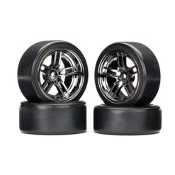 Traxxas TIRES AND WHEELS, ASSEMBLED, GLUED (SPLIT-SPOKE BL, #TRX8378 [TRX8378]