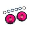 Traxxas Wheels, Wheelie Bar, 6061-T6 Aluminum (pink-anodized) (2)/ 5x8x2.5mm Ball Bearings (4)/ O-rings (2)/ 5x8x0.3mm TW (2) [TRX9461P]