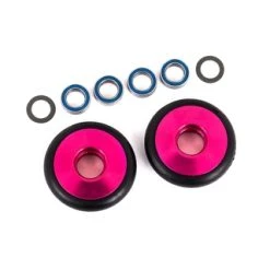 Traxxas Wheels, Wheelie Bar, 6061-T6 Aluminum (pink-anodized) (2)/ 5x8x2.5mm Ball Bearings (4)/ O-rings (2)/ 5x8x0.3mm TW (2) [TRX9461P]