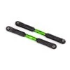 Traxxas Toe Links, Sledge (TUBES Green-anodized, 7075-T6 Aluminum, Stronger Than Titanium) (120mm) (2)/ Rod Ends, Assembled With Steel Hollow Balls (4)/ Aluminum Wrench, 8mm (1) [TRX9549G] -KYOSHO Winkel trx9549g